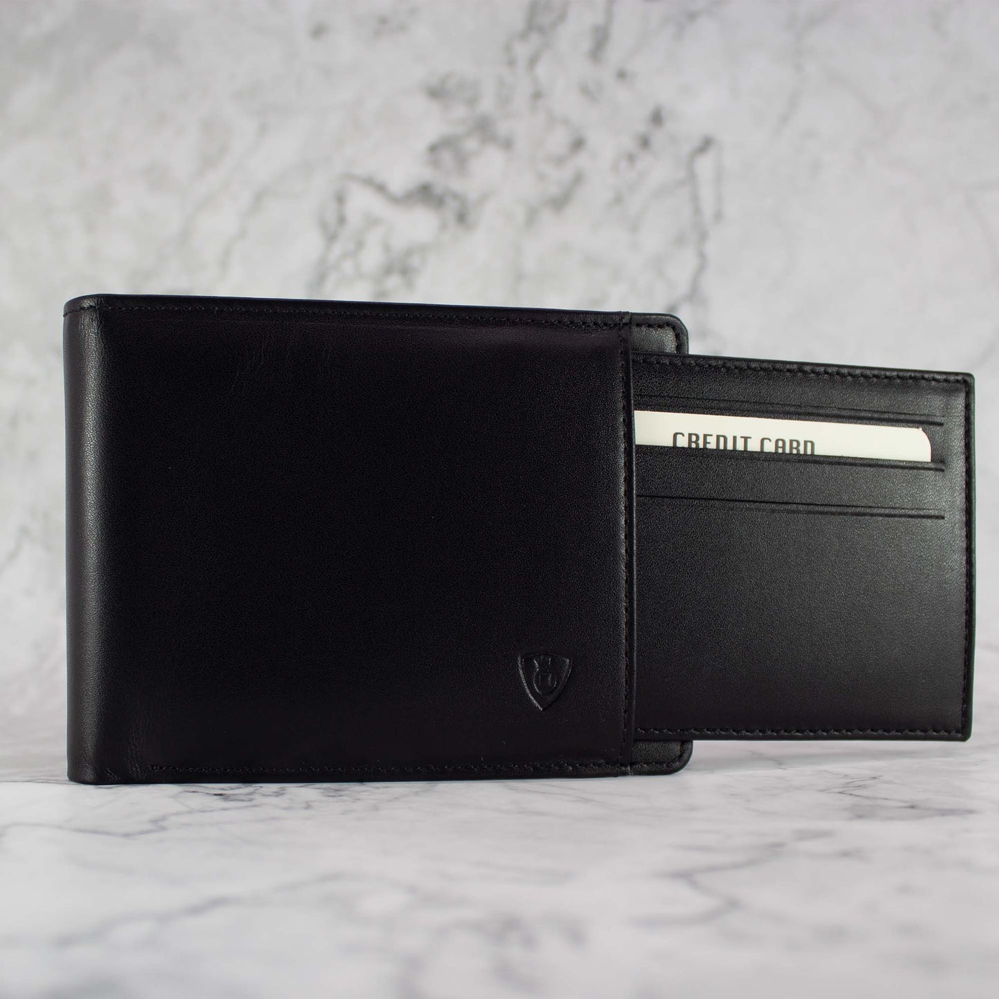Geschenkset mit hochwertiges Leder Portemonnaie & Kartenetui helloboxshop