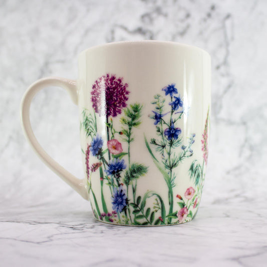 Porzellan Kaffeebecher mit Blumenmotiven helloboxshop