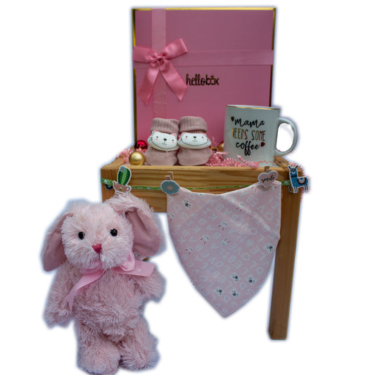 Baby Gift for Newborn Girl -PURE JOY - BABY GIFT BASKET FOR GIRLS