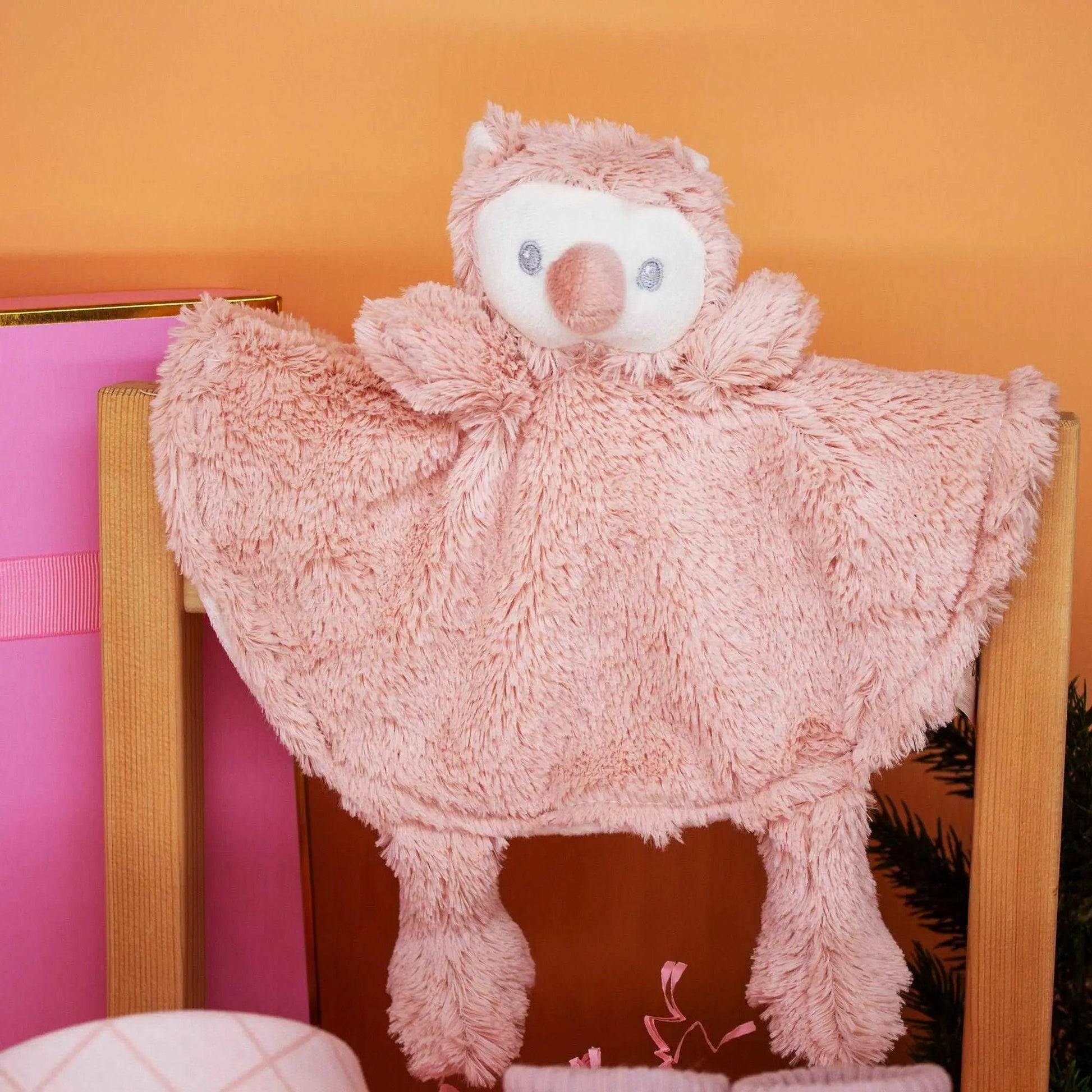 Baby Geschenk zur Geburt Mädchen - Schmusetuch, Anti-Rutsch Erstlingssöckchen (Rosa) helloboxshop
